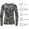 image:imageBASSDASH Womens Camo Hunting Shirt Long Sleeve UPF 50 Sun Protection Performance Tee Fishing HikingGreen Vegetation Camo