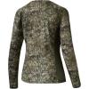 image:imageBASSDASH Womens Camo Hunting Shirt Long Sleeve UPF 50 Sun Protection Performance Tee Fishing HikingMoss Wood