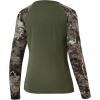 image:imageBASSDASH Womens Camo Hunting Shirt Long Sleeve UPF 50 Sun Protection Performance Tee Fishing HikingOlive GreenGrunge Camo