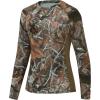 image:imageBASSDASH Womens Camo Hunting Shirt Long Sleeve UPF 50 Sun Protection Performance Tee Fishing HikingAutumn Forest