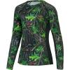 image:imageBASSDASH Womens Camo Hunting Shirt Long Sleeve UPF 50 Sun Protection Performance Tee Fishing HikingGreen Leaves