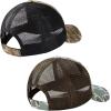 image:imageBASSDASH 2 Pack Altimate Fishing Hunting Hat Mesh Back for Men Women Adjustable Baseball Trucker Cap Camo Blaze OrangeBarren Camo  Color Block Camo