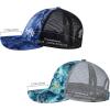 image:imageBASSDASH 2 Pack Altimate Fishing Hunting Hat Mesh Back for Men Women Adjustable Baseball Trucker Cap Camo Blaze OrangeBlueBlack Camo  Ocean Camo