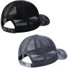 image:imageBASSDASH 2 Pack Altimate Fishing Hunting Hat Mesh Back for Men Women Adjustable Baseball Trucker Cap Camo Blaze OrangeNight Digital Camo  Grey Hexagonal Scales