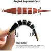 image:imageBASSDASH Bone Multi Jointed Swimbait 3Pack 37in066oz Hard Fishing Lure for Bass Trout Bluegill Pike3Pack  Collection A