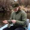 image:imageBASSDASH Embroidered Soft Top Flat Brim Duck Hat Snapback Cap for Hunting Fishing and Outdoor ActivitiesArmy GreenMallard