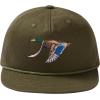 image:imageBASSDASH Embroidered Soft Top Flat Brim Duck Hat Snapback Cap for Hunting Fishing and Outdoor ActivitiesArmy GreenMallard
