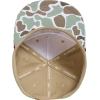 image:imageBASSDASH Embroidered Soft Top Flat Brim Duck Hat Snapback Cap for Hunting Fishing and Outdoor ActivitiesColor Block CamoTrout