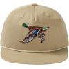 image:imageBASSDASH Embroidered Soft Top Flat Brim Duck Hat Snapback Cap for Hunting Fishing and Outdoor ActivitiesKhakiMallard