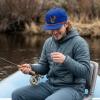 image:imageBASSDASH Embroidered Soft Top Flat Brim Duck Hat Snapback Cap for Hunting Fishing and Outdoor ActivitiesRoyal BlueMallard