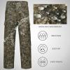 image:imageBASSDASH Invis Mens Stretch Hunting Pants Water Resistant Camo Fishing PantMoss Wood