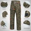 image:imageBASSDASH Invis Mens Stretch Hunting Pants Water Resistant Camo Fishing PantMoss Wood