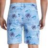 image:imageBASSDASH Mens 9 Fishing Shorts UPF 50 Stretch Water Resistant Quick Dry for Hiking with Zipper Pocket FP10MPalm Trees