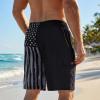 image:imageBASSDASH Mens 9 Swim Trunks UPF 50 Quick Dry Lightweight Beach Board Shorts with Mesh Lining for Fishing amp Water SportsAmericana 