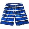 image:imageBASSDASH Mens 9 Swim Trunks UPF 50 Quick Dry Lightweight Beach Board Shorts with Mesh Lining for Fishing amp Water SportsBlue  White Stripes