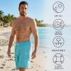 image:imageBASSDASH Mens 9 Swim Trunks UPF 50 Quick Dry Lightweight Beach Board Shorts with Mesh Lining for Fishing amp Water SportsBright Blue