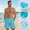 image:imageBASSDASH Mens 9 Swim Trunks UPF 50 Quick Dry Lightweight Beach Board Shorts with Mesh Lining for Fishing amp Water SportsBright Blue