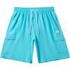image:imageBASSDASH Mens 9 Swim Trunks UPF 50 Quick Dry Lightweight Beach Board Shorts with Mesh Lining for Fishing amp Water SportsBright Blue