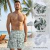 image:imageBASSDASH Mens 9 Swim Trunks UPF 50 Quick Dry Lightweight Beach Board Shorts with Mesh Lining for Fishing amp Water SportsGreen Sea Map