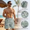 image:imageBASSDASH Mens 9 Swim Trunks UPF 50 Quick Dry Lightweight Beach Board Shorts with Mesh Lining for Fishing amp Water SportsGreen Sea Map