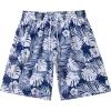 image:imageBASSDASH Mens 9 Swim Trunks UPF 50 Quick Dry Lightweight Beach Board Shorts with Mesh Lining for Fishing amp Water SportsPalm Leaves