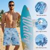 image:imageBASSDASH Mens 9 Swim Trunks UPF 50 Quick Dry Lightweight Beach Board Shorts with Mesh Lining for Fishing amp Water SportsPalm Trees