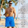 image:imageBASSDASH Mens 9 Swim Trunks UPF 50 Quick Dry Lightweight Beach Board Shorts with Mesh Lining for Fishing amp Water SportsSea Anchor