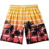 image:imageBASSDASH Mens 9 Swim Trunks UPF 50 Quick Dry Lightweight Beach Board Shorts with Mesh Lining for Fishing amp Water SportsSunset Palm Trees