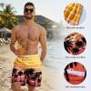 image:imageBASSDASH Mens 9 Swim Trunks UPF 50 Quick Dry Lightweight Beach Board Shorts with Mesh Lining for Fishing amp Water SportsSunset Palm Trees