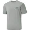 image:imageBASSDASH Mens Graphic TShirts Short Sleeve Fishing Shirt UPF 50 Moisture Wicking UV Sun Protection FS36MAsh GreyRainbow Trout