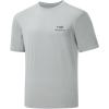 image:imageBASSDASH Mens Graphic TShirts Short Sleeve Fishing Shirt UPF 50 Moisture Wicking UV Sun Protection FS36MCool GreyDark Grey Bass