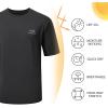 image:imageBASSDASH Mens Graphic TShirts Short Sleeve Fishing Shirt UPF 50 Moisture Wicking UV Sun Protection FS36MDark GreySkull Trout