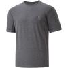 image:imageBASSDASH Mens Graphic TShirts Short Sleeve Fishing Shirt UPF 50 Moisture Wicking UV Sun Protection FS36MHeather GreyFlag Bass