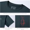 image:imageBASSDASH Mens Graphic TShirts Short Sleeve Fishing Shirt UPF 50 Moisture Wicking UV Sun Protection FS36MSlate BluePoppy Red Tuna