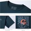 image:imageBASSDASH Mens Graphic TShirts Short Sleeve Fishing Shirt UPF 50 Moisture Wicking UV Sun Protection FS36MStone BluePalm Trees