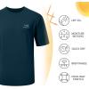 image:imageBASSDASH Mens Graphic TShirts Short Sleeve Fishing Shirt UPF 50 Moisture Wicking UV Sun Protection FS36MStone BluePalm Trees