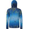 image:imageBASSDASH Mens UPF 50 Camo Fishing Hoodie Shirt Quick Dry UV Sun Protection Long Sleeve Outdoor Hiking Hooded Shirts FS52MBlue Scale Camo