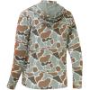 image:imageBASSDASH Mens UPF 50 Camo Fishing Hoodie Shirt Quick Dry UV Sun Protection Long Sleeve Outdoor Hiking Hooded Shirts FS52MColor Block Camo