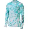 image:imageBASSDASH Mens UPF 50 Camo Fishing Hoodie Shirt Quick Dry UV Sun Protection Long Sleeve Outdoor Hiking Hooded Shirts FS52MMint Ocean Wave
