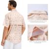 image:imageBASSDASH Mens UPF 50 Short Sleeve Button Down Fishing Shirt Breathable Lightweight for Outdoors Hiking CampingPink Camping Day