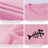 image:imageBASSDASH Mens UPF 50 Sun Protection Fishing Shirt Short Sleeve UV TShirtLight PinkBlack Logo