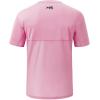 image:imageBASSDASH Mens UPF 50 Sun Protection Fishing Shirt Short Sleeve UV TShirtLight PinkBlack Logo