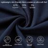 image:imageBASSDASH Mens Ultra Soft Cotton Blend UPF 50 Long Sleeve Fishing Shirt UV Sun Protection Casual Performance TeeDark Blue
