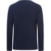 image:imageBASSDASH Mens Ultra Soft Cotton Blend UPF 50 Long Sleeve Fishing Shirt UV Sun Protection Casual Performance TeeDark Blue