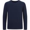 image:imageBASSDASH Mens Ultra Soft Cotton Blend UPF 50 Long Sleeve Fishing Shirt UV Sun Protection Casual Performance TeeDark Blue