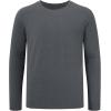 image:imageBASSDASH Mens Ultra Soft Cotton Blend UPF 50 Long Sleeve Fishing Shirt UV Sun Protection Casual Performance TeeHeather Grey