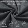 image:imageBASSDASH Mens Ultra Soft Cotton Blend UPF 50 Long Sleeve Fishing Shirt UV Sun Protection Casual Performance TeeHeather Grey