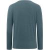 image:imageBASSDASH Mens Ultra Soft Cotton Blend UPF 50 Long Sleeve Fishing Shirt UV Sun Protection Casual Performance TeeHeather Indigo