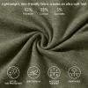 image:imageBASSDASH Mens Ultra Soft Cotton Blend UPF 50 Long Sleeve Fishing Shirt UV Sun Protection Casual Performance TeeHeather Olive Green