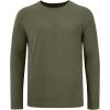 image:imageBASSDASH Mens Ultra Soft Cotton Blend UPF 50 Long Sleeve Fishing Shirt UV Sun Protection Casual Performance TeeHeather Olive Green